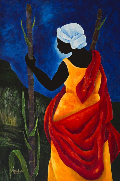Para o campo de cana-de-açúcar, 2013 (acrílico sobre tela) de Patricia Brintle