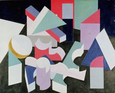 Composição, c.1923-26 (óleo e giz de cera sobre tela) de Patrick Henry Bruce