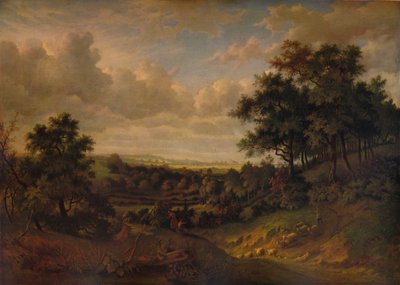 Uma vista do Tamisa: Greenwich à distância, 1820 de Patrick Nasmyth