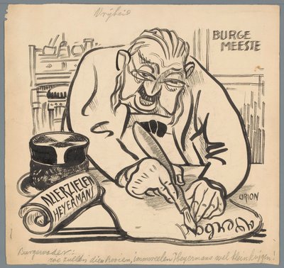 O Presidente da Câmara proíbe a celebração do Dia de Todas as Almas do Heijerman
Liberdade (título sobre o objecto) de Patricq Kroon (signed by artist)