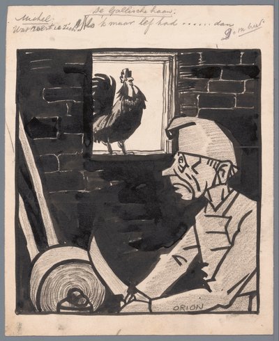 O homem afia a faca enquanto o galo francês corta
O galo gaulês (título sobre o objecto) de Patricq Kroon (signed by artist)