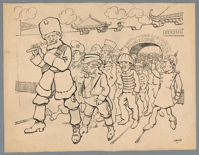 Rússia atrai países para fora da China de Patricq Kroon (signed by artist)