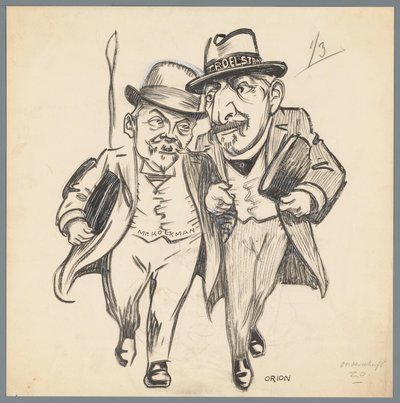 Troelstra e Kolkman
Amor romântico na revisão constitucional (título sobre o objecto) de Patricq Kroon (signed by artist)