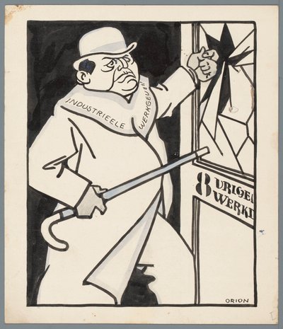 Os empregadores e a jornada de trabalho de oito horas de Patricq Kroon (signed by artist)