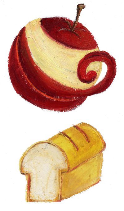 Fruta, 2021 (Acrílico sobre papel) de Patrizia La Porta