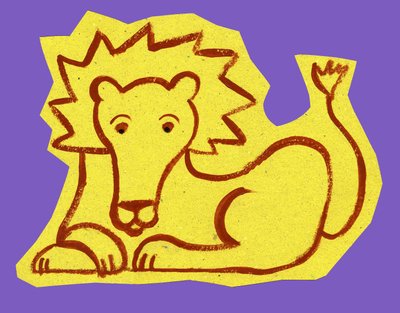 Horóscopo: o signo do leão. Ilustração de P. La Porta. de Patrizia La Porta