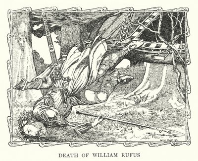 Morte de William Rufus (litografia) de Patten (after) Wilson