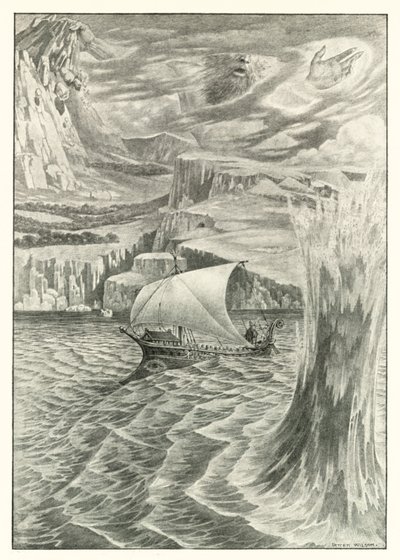 Ilustração para a Odisseia de Homero (litografia) de Patten (after) Wilson