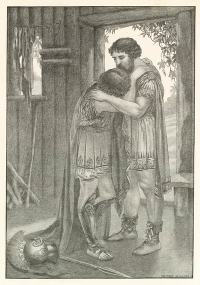 Ilustração para a Odisseia de Homero (litografia) de Patten (after) Wilson