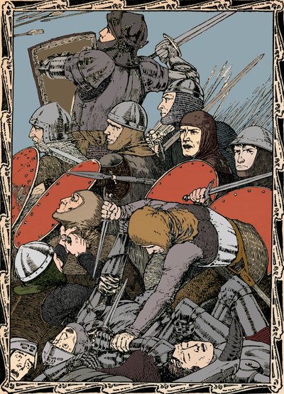 Na batalha de Agincourt, 1902 de Patten Wilson