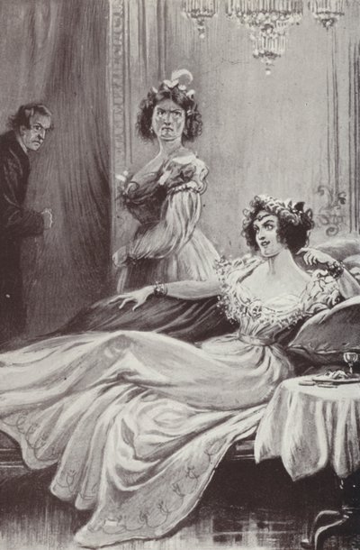 Ilustração para Barchester Towers de Anthony Trollope (litho) de Paul (after) Hardy