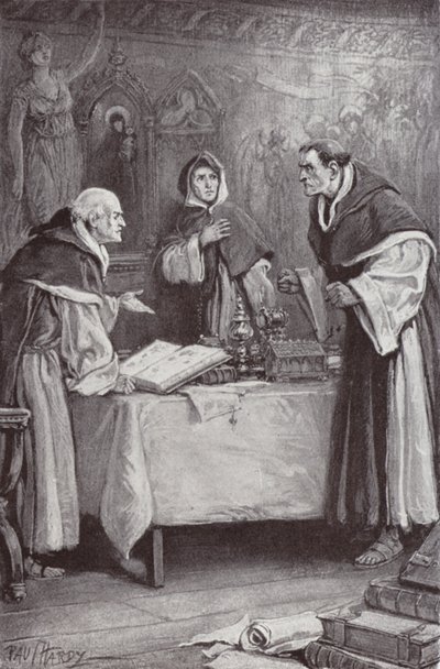 Ilustração para The Cloister and The Hearth de Charles Reade (litho) de Paul (after) Hardy