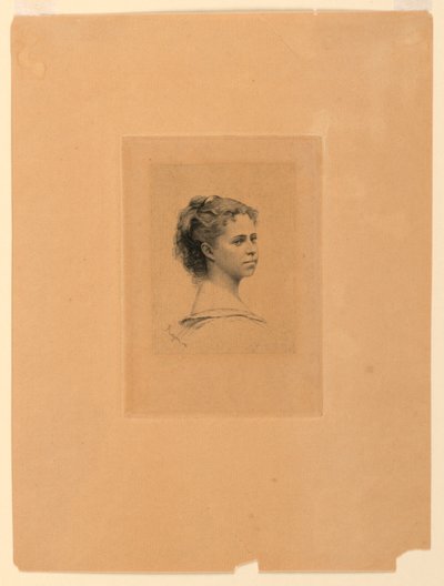 Retrato da senhorita Delaporte de Paul Adolphe Rajon