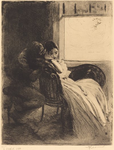 Flerte, c. 1886. de Paul Albert Besnard