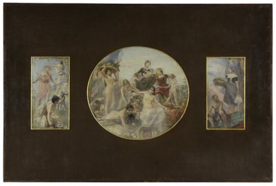 Esboço para a sala de jantar do Hôtel de Ville de Paris: La Chasse. L