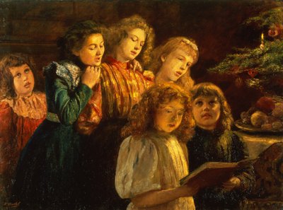 O Coro (óleo sobre tela) de Paul Barthel