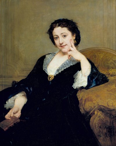 Retrato de Madeleine Brohan (1833-1900) da Comedie Francaise Painting de Paul Baudry (1828-1885) 1860 Sun. 1,06 x 0,84 m Paris, musee d