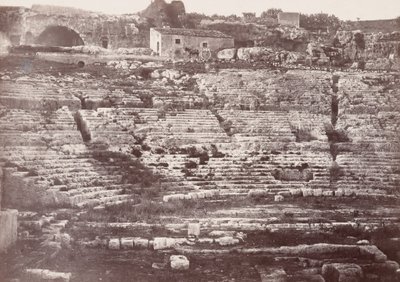 Theatre de Syracuse (Anfiteatro de Siracusa),1865 (foto) de Paul Berthier