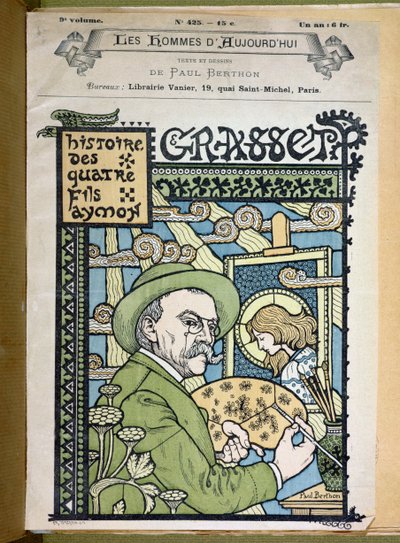 Retrato de Eugene Grasset (1841-1917) de &39;The Men of Today&39; de Paul Berthon