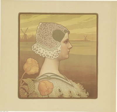Retrato de Wilhelmina, Rainha dos Países Baixos de Paul Berthon