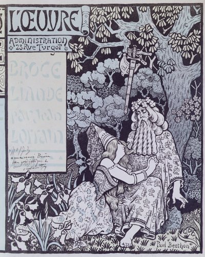 O Encantador Merlin e a Fada Vivien na Floresta de Broceliande, de 