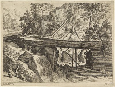 Ponte e cascata de Paul Bril