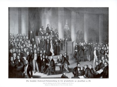 Assembleia Nacional Alemã, Frankfurt, 1900. de Paul Burde