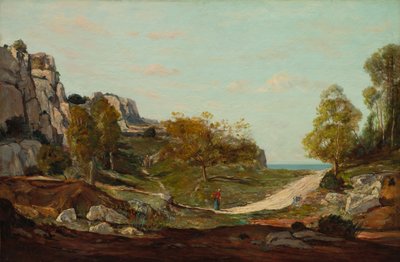 Paisagem em Saint-André, perto de Marselha, c. 1865 de Paul Camille Guigou