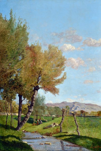 O grande salgueiro (óleo sobre tela) de Paul Camille Guigou