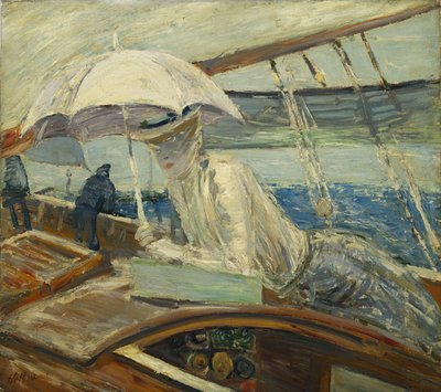Em. Helleu no mar, pássaro iate; Madame Helleu e Mer, Yacht Bird, de Paul Cesar Helleu