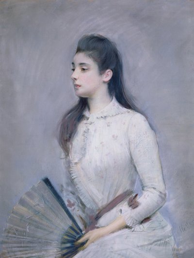 Retrato de Marie Jeanne Gouzien, 18889 (pastel sobre papel) de Paul Cesar Helleu