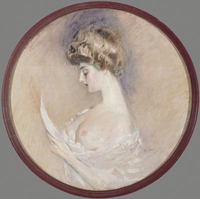 Retrato de Marthe Letellier, née Fourton, c. 1900. de Paul Cesar Helleu