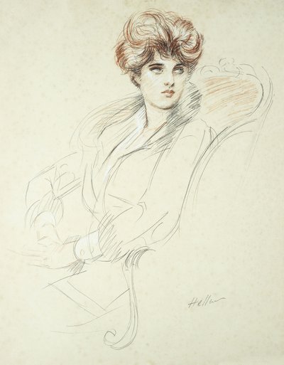 Retrato de uma senhora, de Paul Cesar Helleu