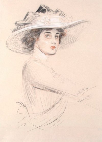 Retrato de uma mulher, 1909. de Paul Cesar Helleu