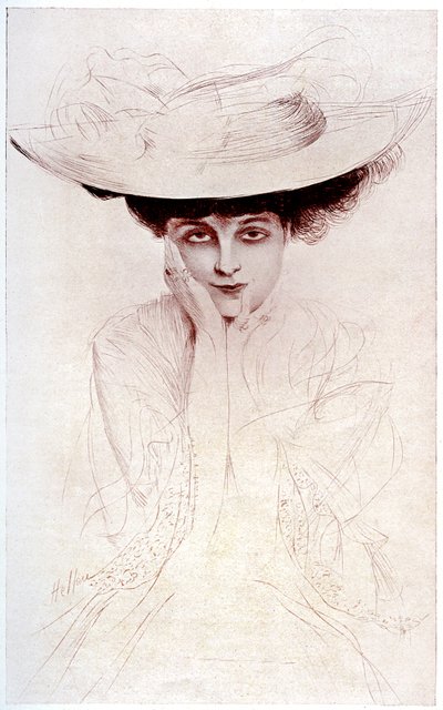 Retrato da Condessa de Noailles de Paul Cesar Helleu