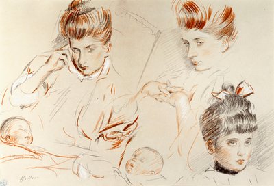 Esboços de Mme, de Paul Cesar Helleu