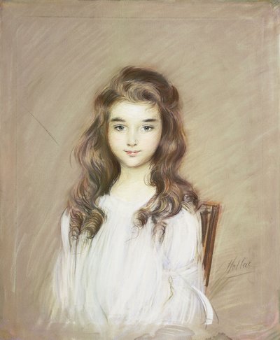 A Filha da Marquesa de Elba, c.1901 de Paul Cesar Helleu