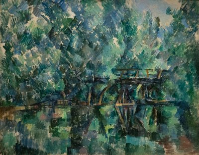 Uma ponte sobre um lago Saint-Maur-des-Fosses de Paul Cézanne