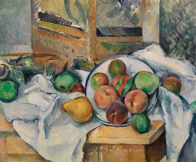 A Table Corner, c.1895 (óleo sobre tela) de Paul Cézanne