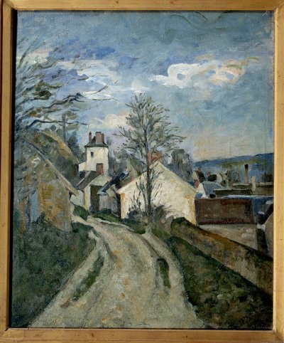 A casa do Dr. Gachet em Auvers. Pintando Paul Cezanne (1839-1906) de Paul Cézanne