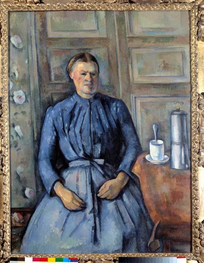 La woman à la cafetiere Pintura de Paul Cezanne (1839-1906) 1890 Sun. 1,30 x 0,96 m Paris, musee d