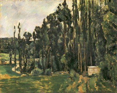 Os choupos de Paul Cézanne