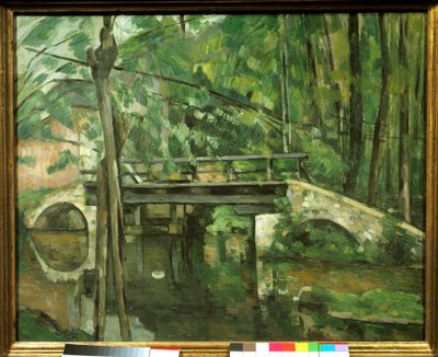 Maincy Bridge ou "Mennecy Bridge". Pintura de Paul Cezanne (1839-1906) cerca de 1879. Dim 0,58 x 0,72 m. Paris, Musee d