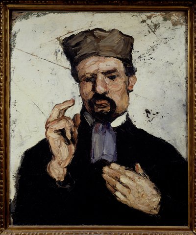 Retrato do Tio Dominique em Pintura de Paul Cezanne (1839-1906) 1866 Sun. 0,65x0,54 m Paris, musee d