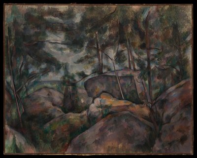 Rochas em Fontainebleau de Paul Cézanne