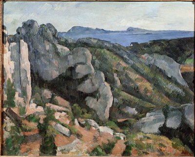 Rochas na Estaque (óleo sobre tela de Paul Cézanne