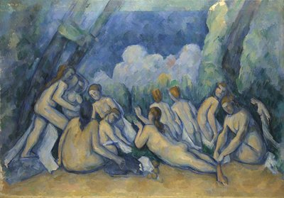 The Large Bathers, c.1900-05 (óleo sobre tela) de Paul Cézanne