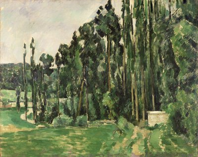 The Poplars, c.1879-82 (óleo sobre tela) de Paul Cézanne