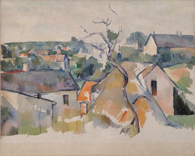 The Rooftops, c.1898 (óleo sobre tela) de Paul Cézanne