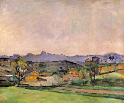 O Cume da Estrela com o Pico do Rei, c.1878-79 (óleo sobre tela) de Paul Cézanne